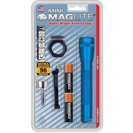 Maglite M2A Mini Mag 2 AACell Combo Pack, Color Blue M2A11C